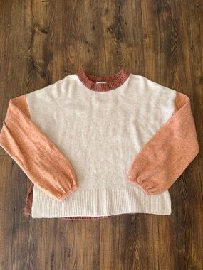 Madewell Alpaca Blend Colorblock Payton Pullover Sweater in Coziest Yarn Medium